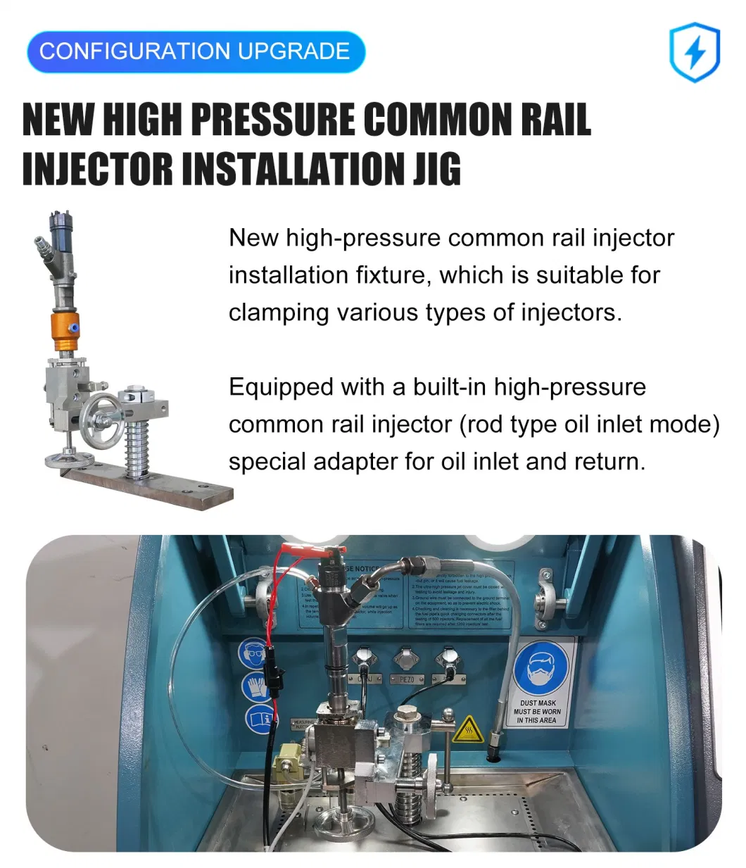 Common Rail Test Bench EPS205-PRO with 4 Tool Drawers High Pressure Tester